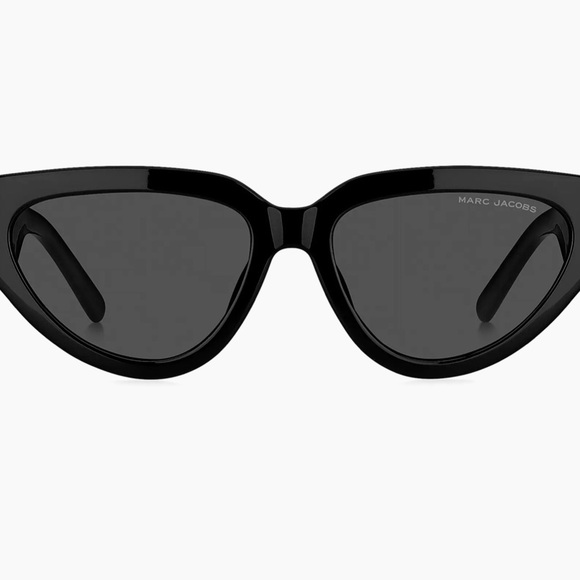 New Marc Jacobs Black Cat-Eye Sunglasses - Picture 6 of 8